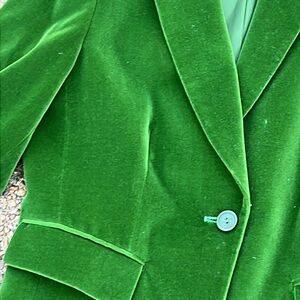 Fabulous Talbots Collection Emerald Velvet Velour Blazer